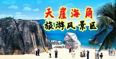 黄美女插海南三亚-天崖海角旅游风景区